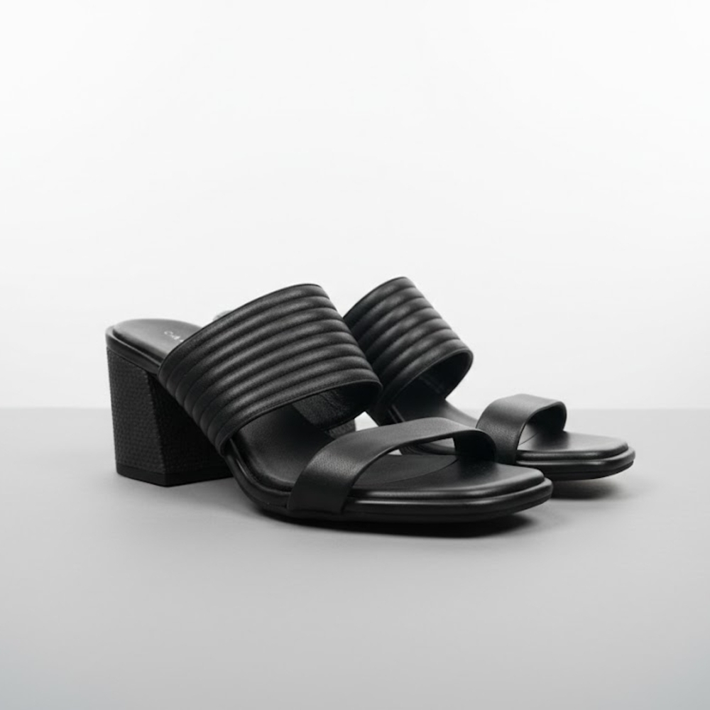 Caslon Black Block Heel Mules